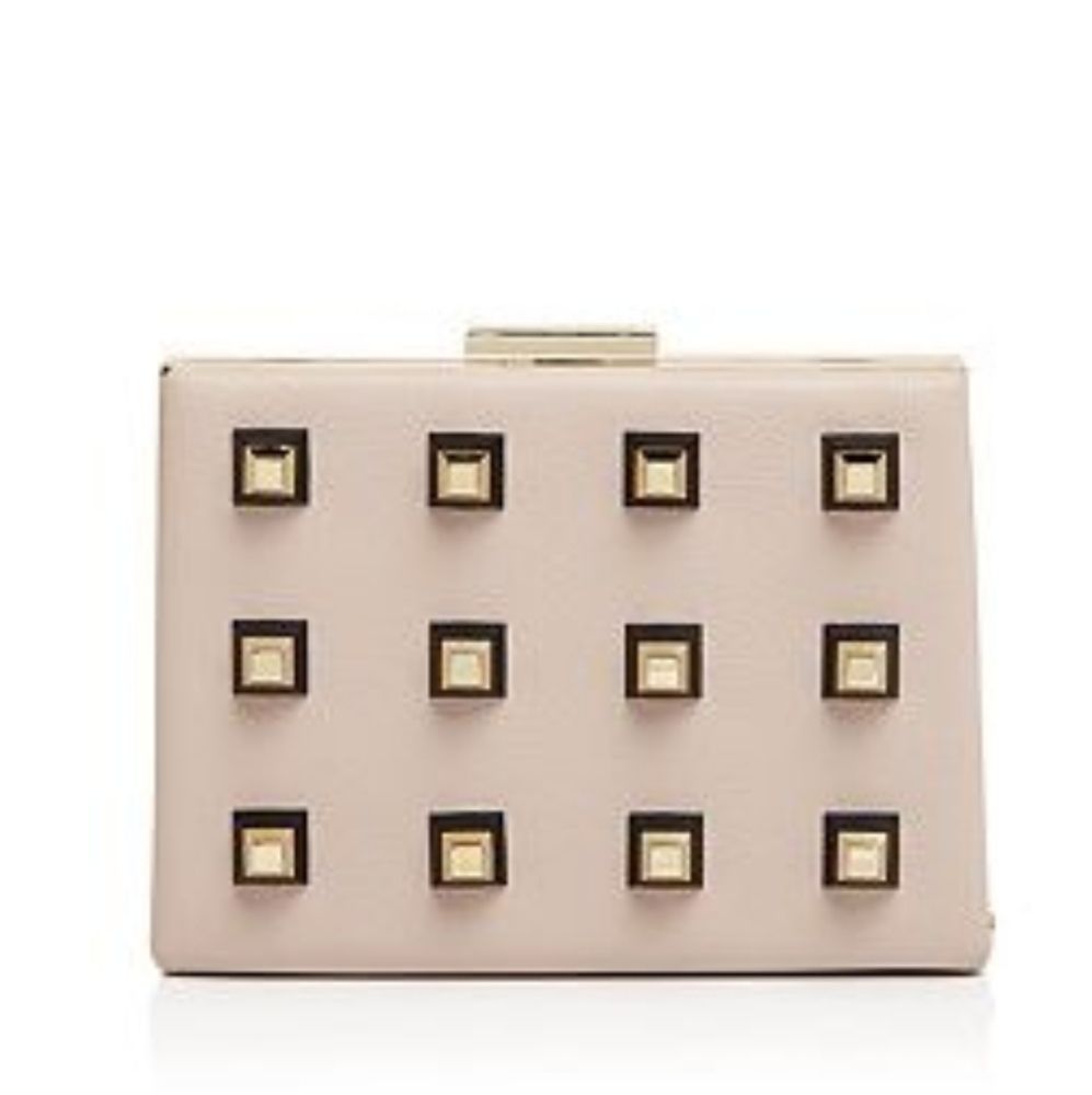 NWOT Nasty Gal 'Power Grid' Clutch/Cross-Body,Nude